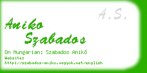 aniko szabados business card